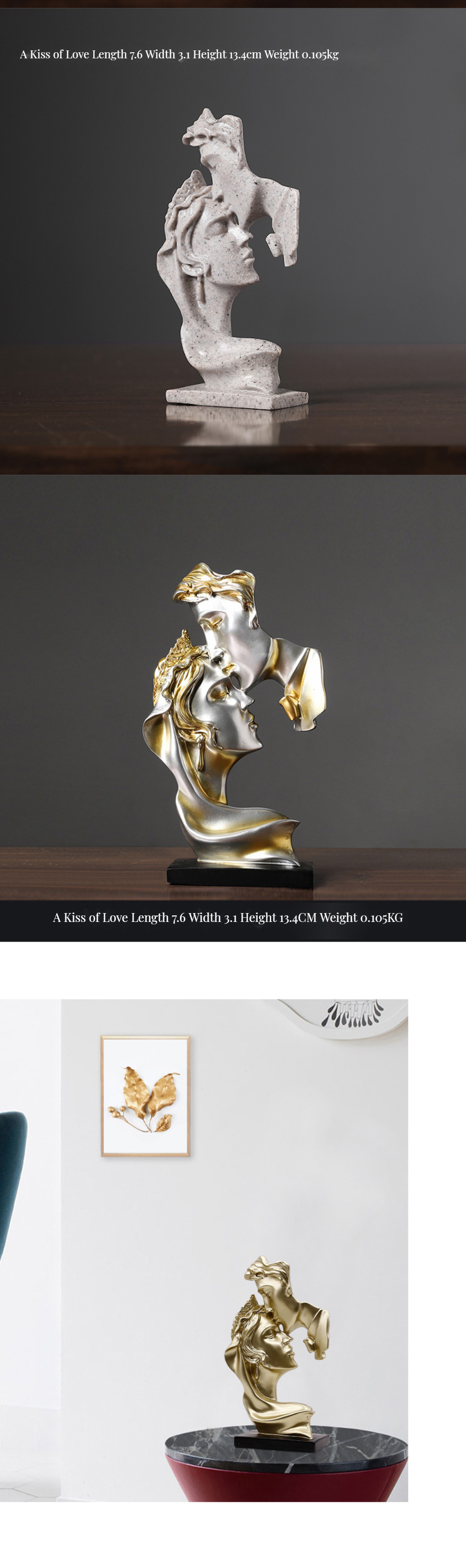 Commercial Buyer Souvenir Stores Thinker Statue Resin Crafts with Bamboo Material