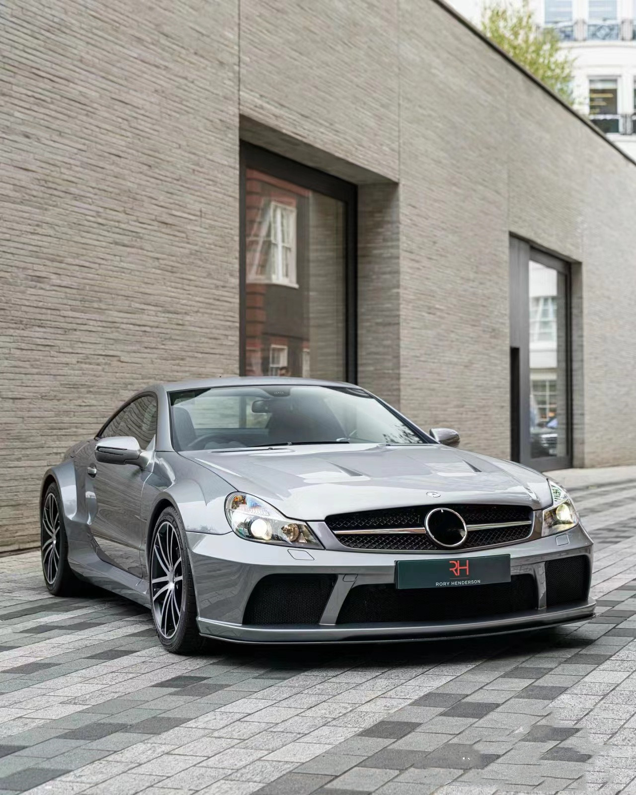 For Mercedes SL R230 Widebody Kit SL R230 Upgraded BS Style Front and Rear Bumper Spoiler Widebody Kit