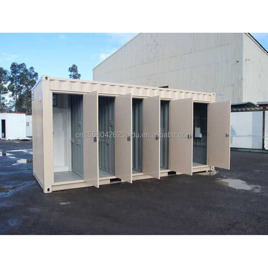 Modern Design Prefab Modular Toilets Portable Outdoor Flat Pack Container Made of Steel and Sandwich Panel for Shop 10FT