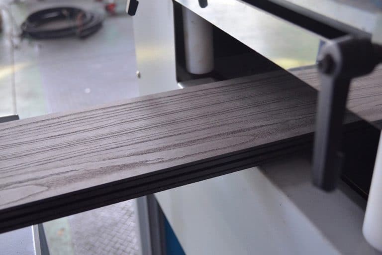 Wood Plastic Decking Door Composite Lamination Making Machine / Embossing Machine