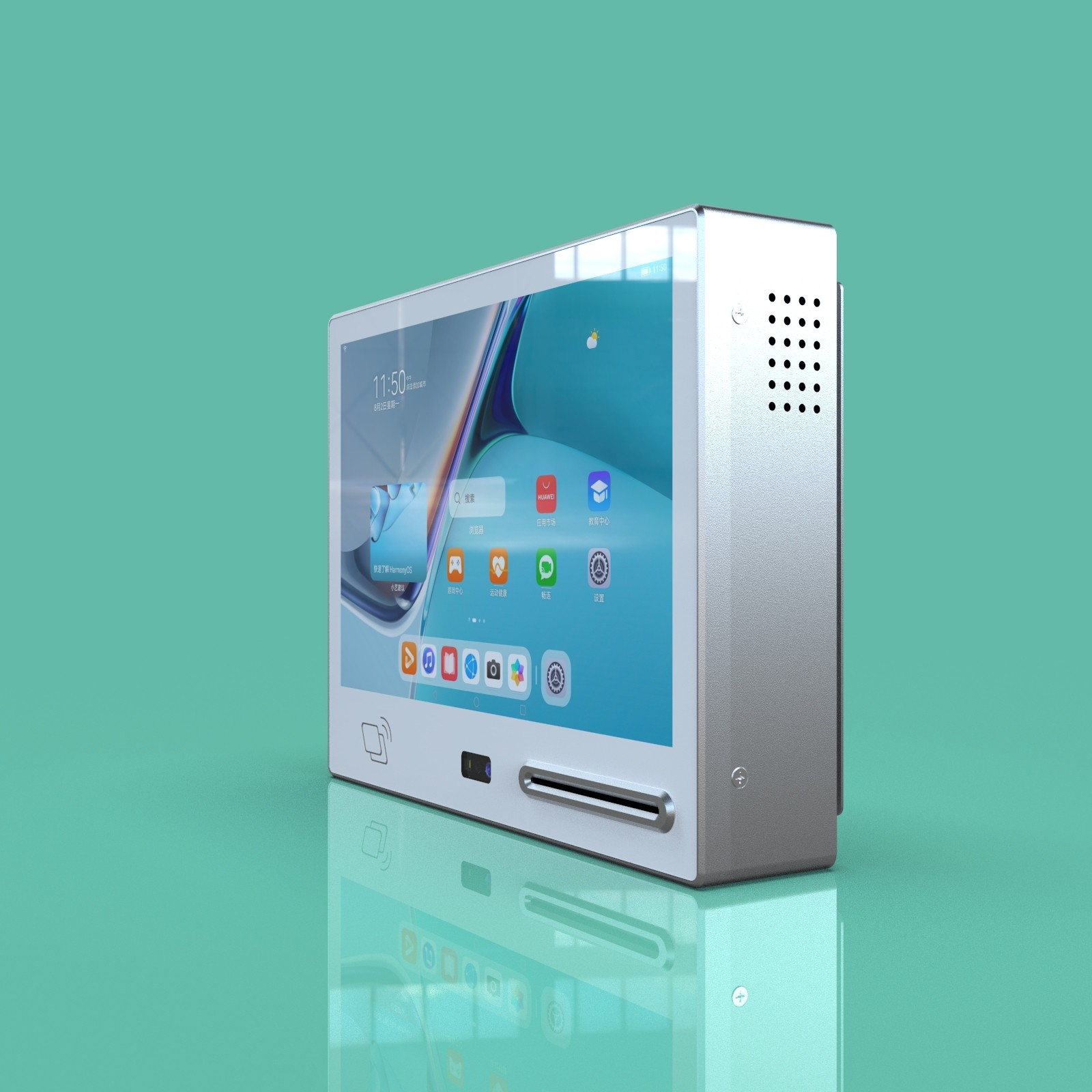 JP1109 10.1-inch QR Code Touch and Non-contact RFID Touch Access Control Terminal Multi-functional Integration supports touch operation