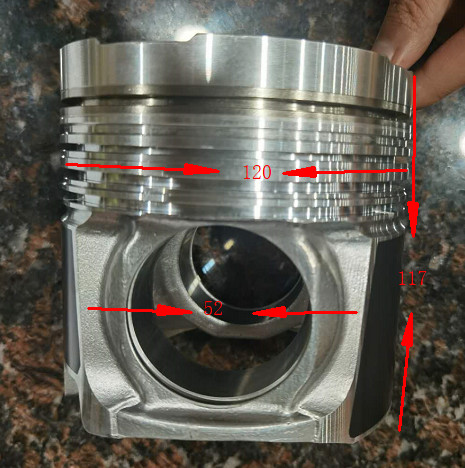 6UZ1 8-98028737-0 Excavator Disesel Engine Piston 120mm