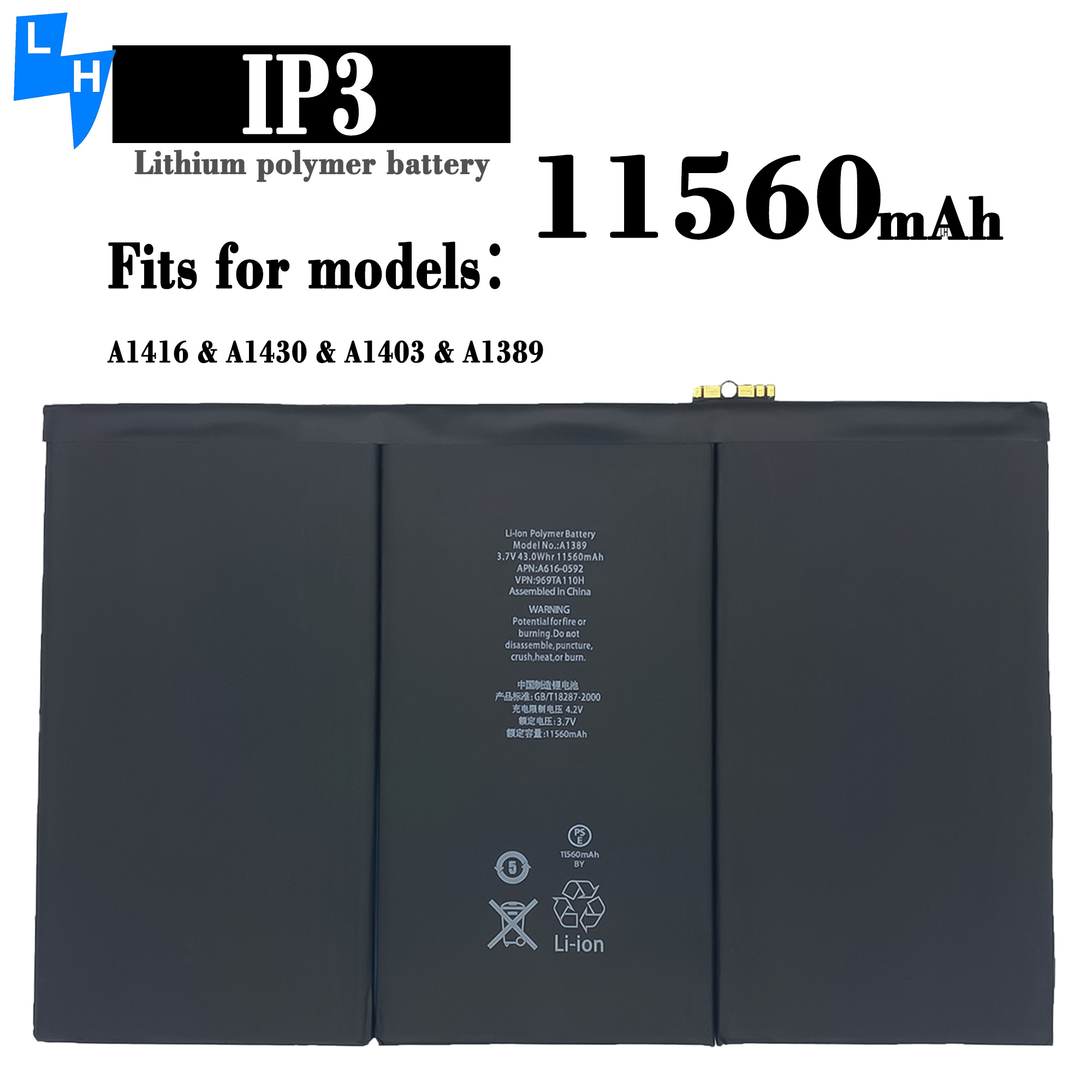Get Your iPad 3 iPad4 A1403 A1416 A1430 A1433 A145 Running Smoothly with Our Battery
