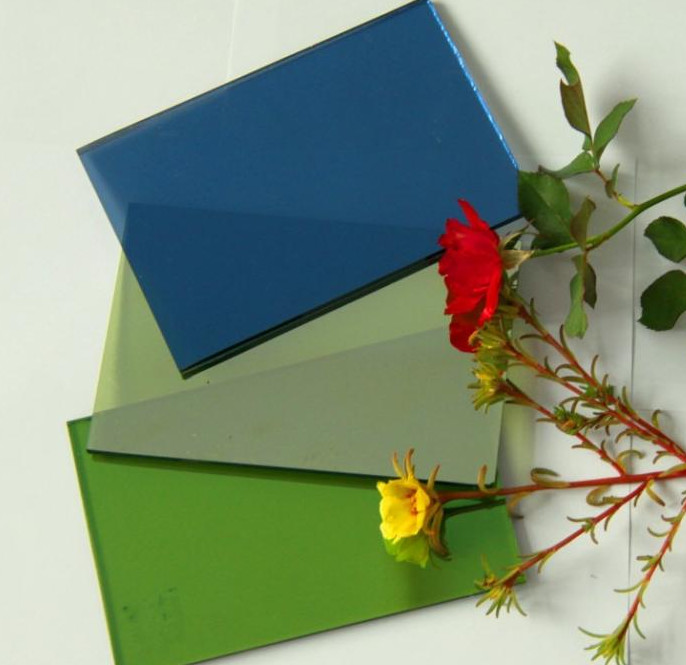 Construction Reflective Float Glass With Colors Blue/Green/Bronze/Yellow