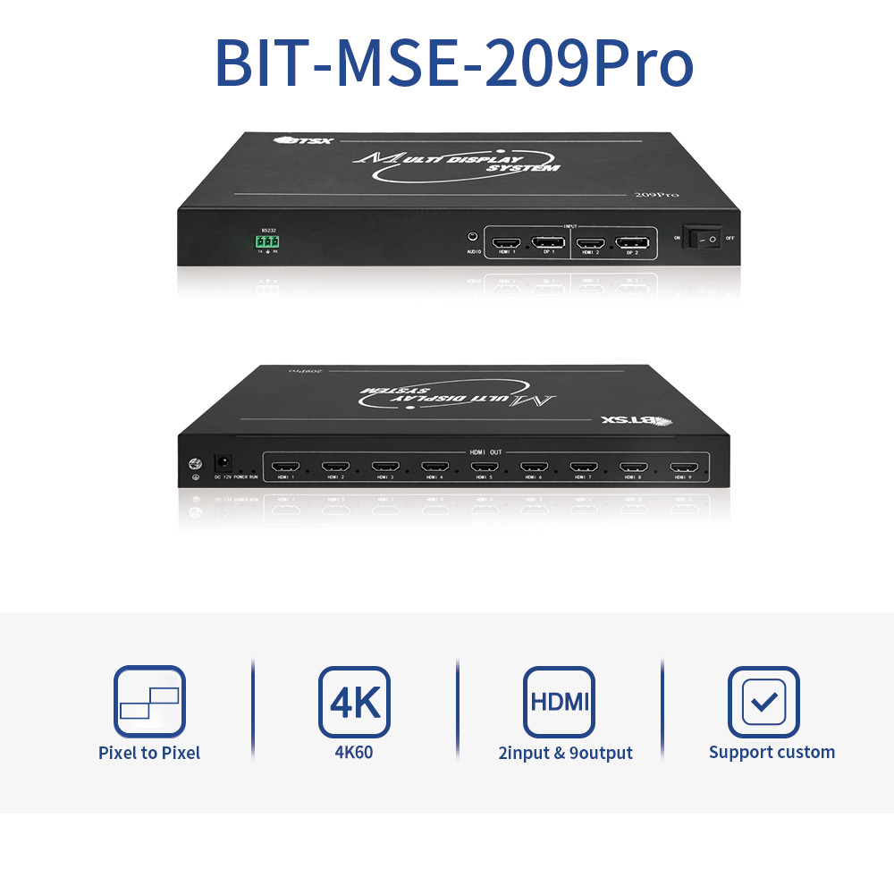  1x5 1*7 7*1 5*1and 3*3 3*6 splicing modes for versatile applications 4K Multi-Screen Processor </p>