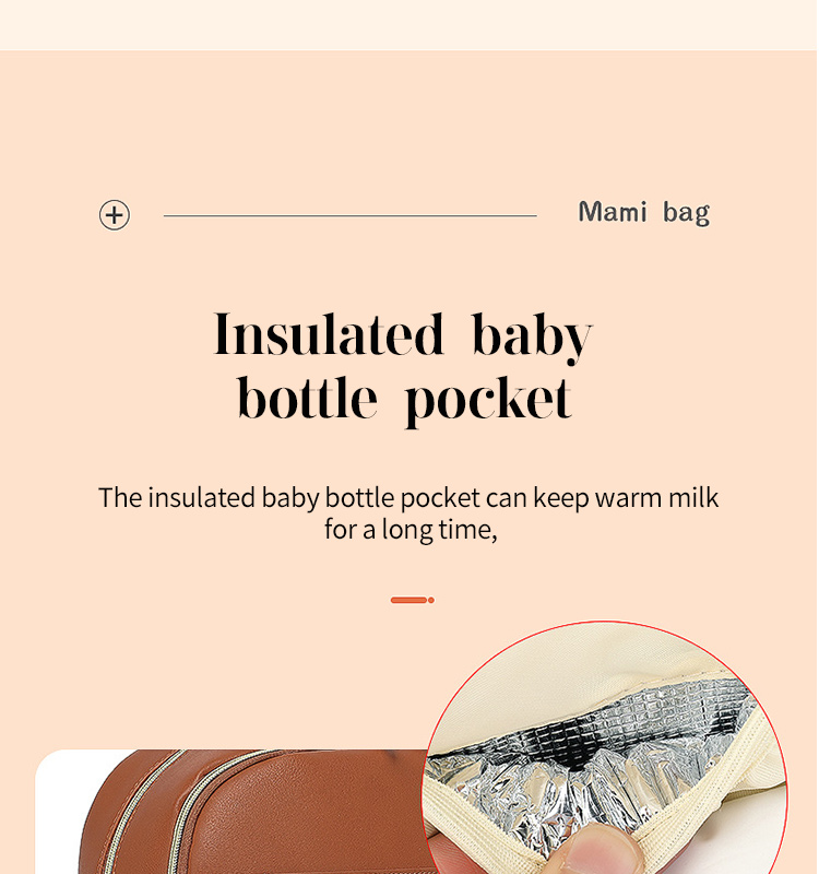 Factory Baby Diaper Bag Multi Function High Capacity Mummy Bag Changing Bag