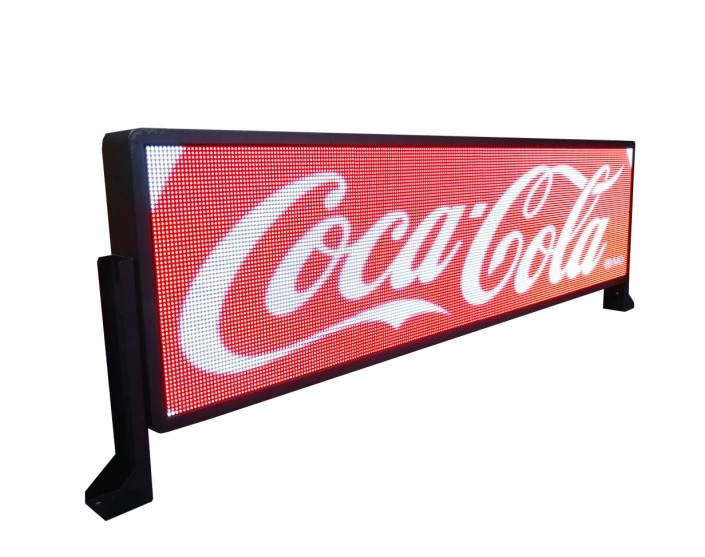 Durable P5 Car Window Led Sign Multi Monitoring Process Video Picture Bus Board
