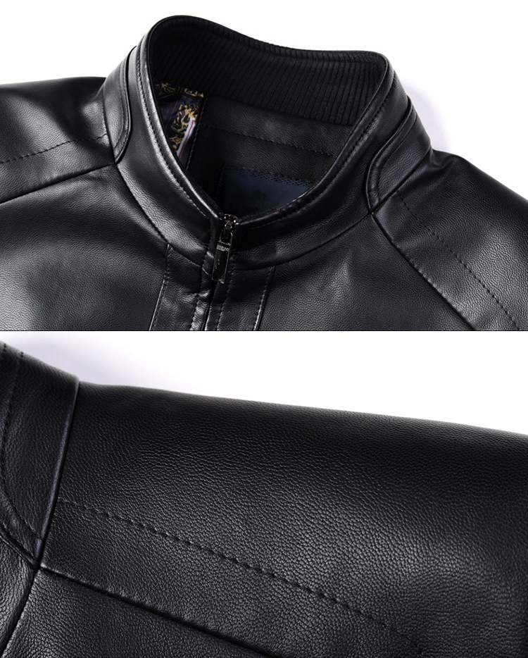 Winter Vintage Ceket Utility Chaquetas Rectas Para Motosiklet Para Hombre Hombre Coat Pu Leather Jacket