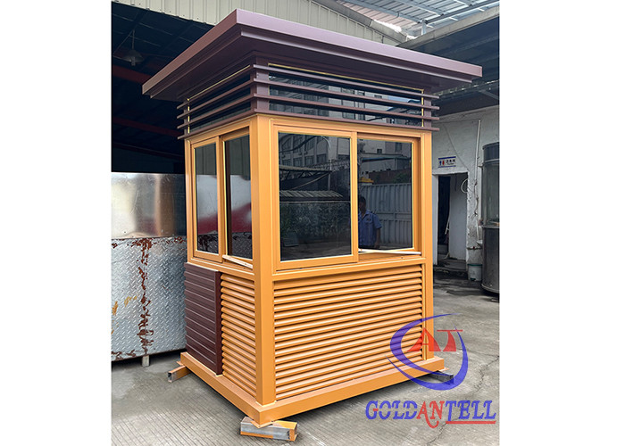 Shaped Steel Structure Security Cabin Customzied Size and Color Heat Insulation Enviroment Friendly