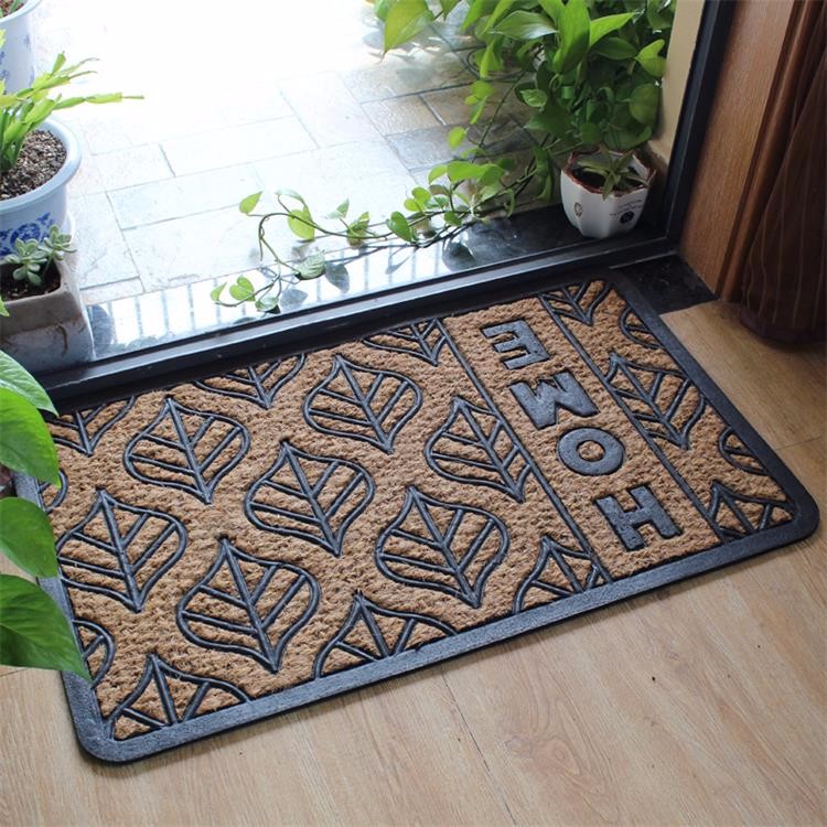 Simple Large Front Door Welcome Mats Non Bruch Rubber Slip Resistance