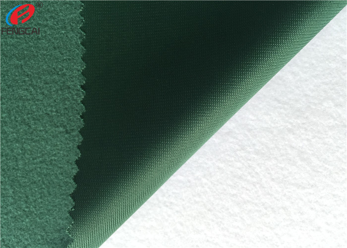 Polyester Tricot Fleece Fabric Warp Knitting Brushed School Uniform Material