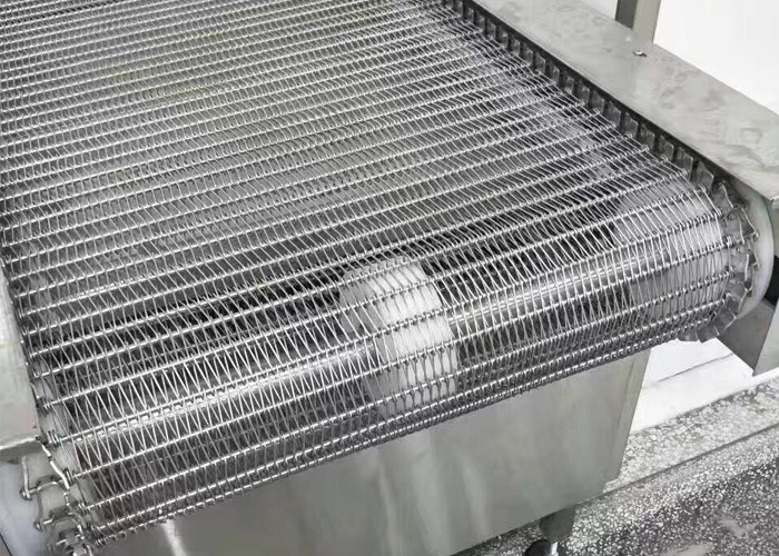 Ss304 150 Meters Spiral Conveyor Belt For Cooling And Conveying Food