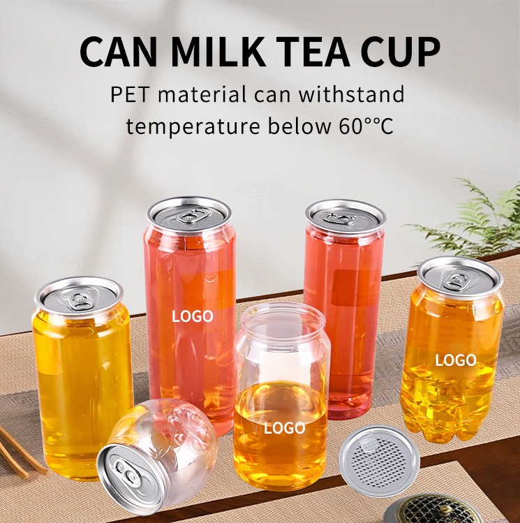 700ml Food Grade PET Plastic Beverage Bottles With Aluminum Easy Open Lid