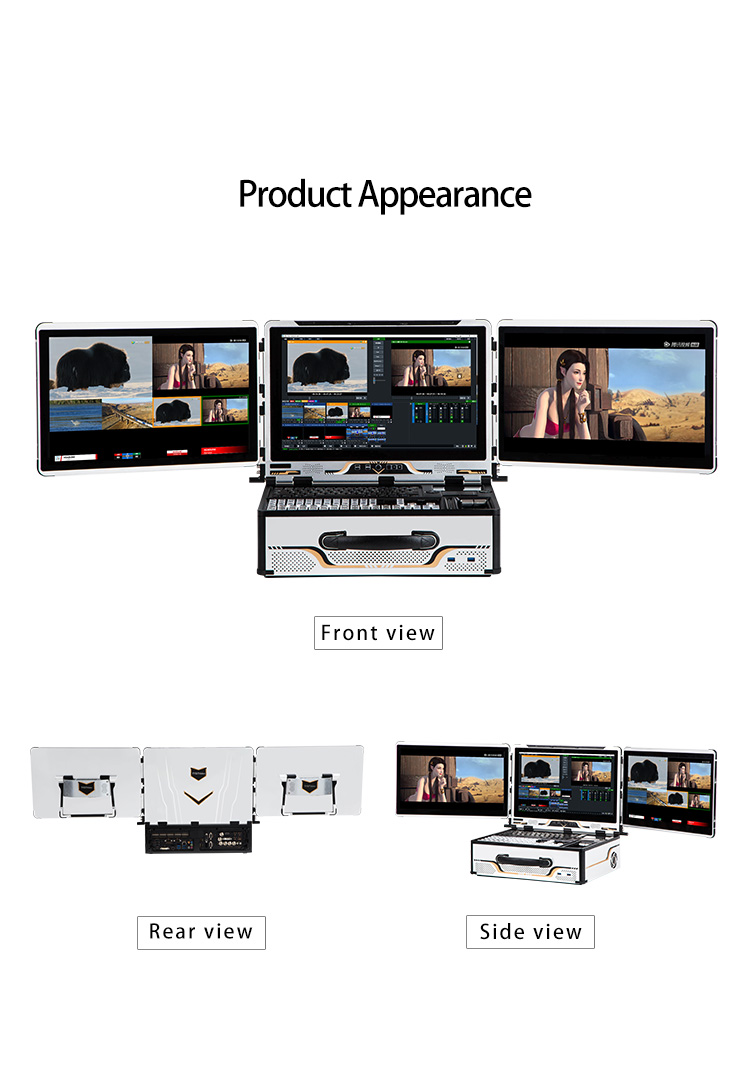VMIX Streaming Software Professional LCD Screen Facebook Stream Broadcast Machine