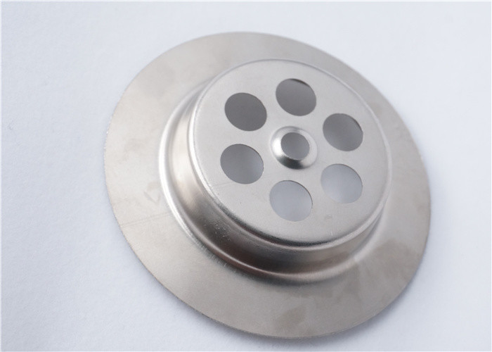 Stainless Steel Sink Strainer , Silver Round Kitchen Sink Drain Stopper