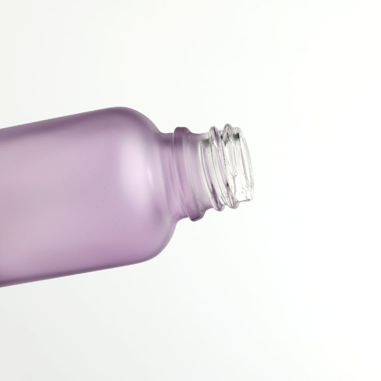 Custom 15ml 30ml 50ml 100ml Serum Dropper Bottles OEM Purple Painting