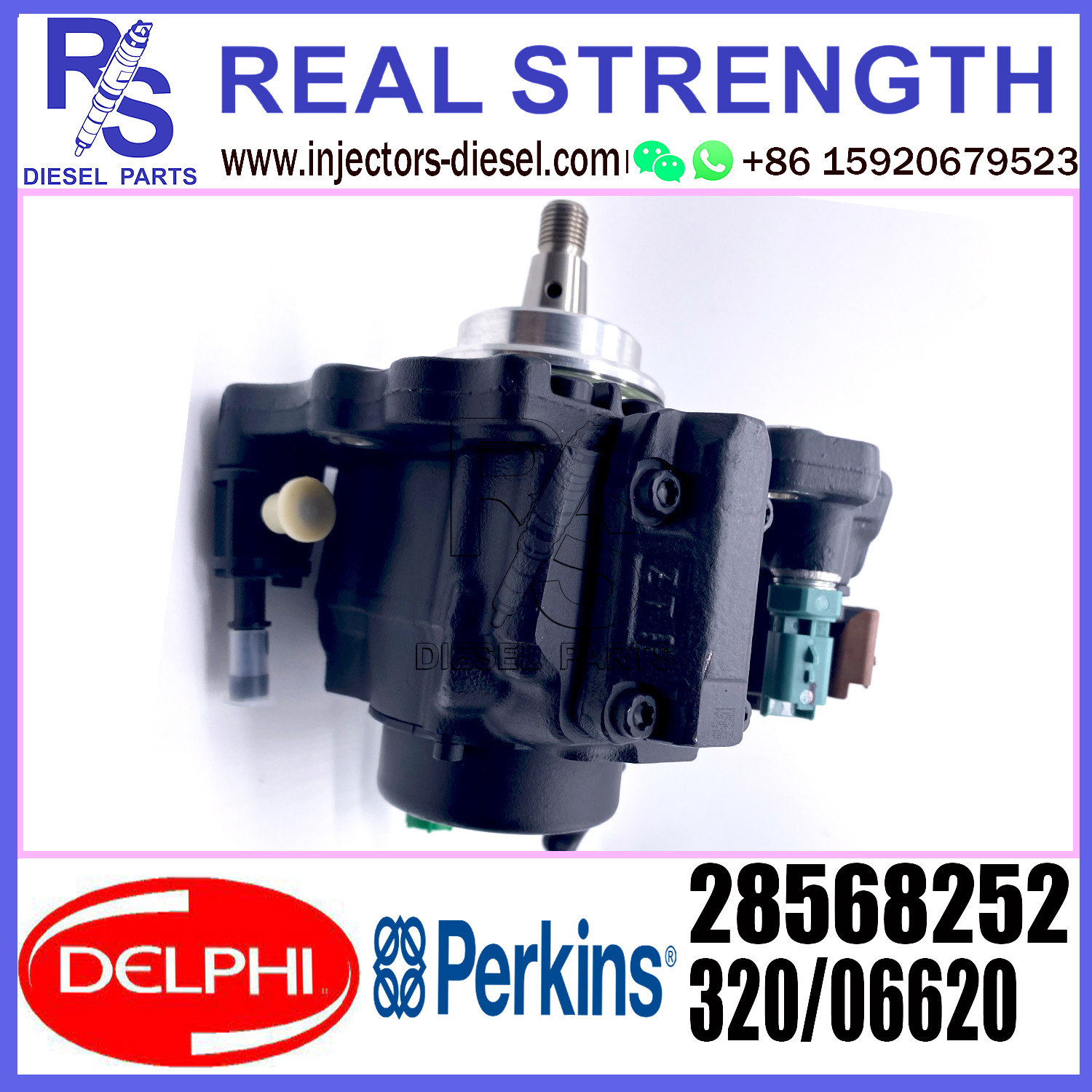 DELPHI PUMP Diesel Fuel Injector Pump 28568252 320/06620 for JCB DieselMax 448 diesel engine