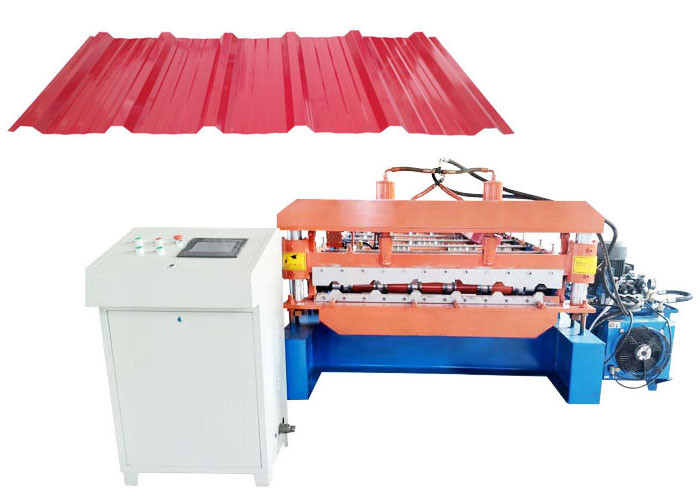 Automatic trapezoidal Iron Steel Roofing Sheet Metal Roll Forming Machines for philippines