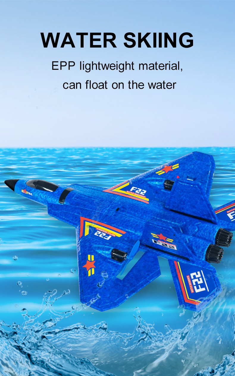 F22 2.4g 2.5ch Waterproof Foam Airplane Aeroplane Toy R4s Rcm Jet Fighter Glider Avion Remote Control Aerodone Aircraft Rc Plane