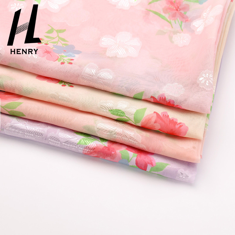 Soft Tulle Print Pattern 100% Polyester Mesh Fabric For Women'S Dress