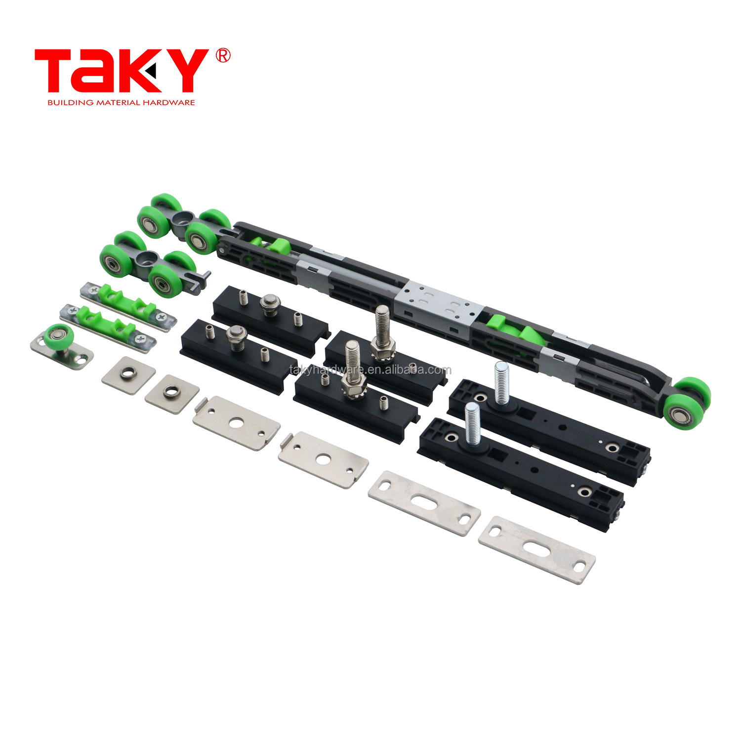 Sliding Wardrobe Wheel Hardware Long Life Double Soft Closing Door Pulley Damper Rollers