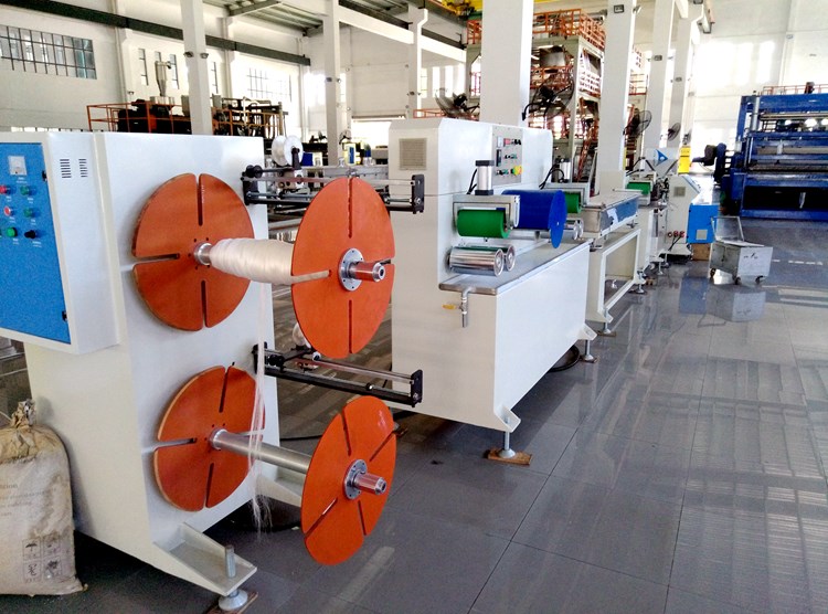 Plastic Net Extrusion Line , PE Net Knitting Machine 35kg/Hr Capacity