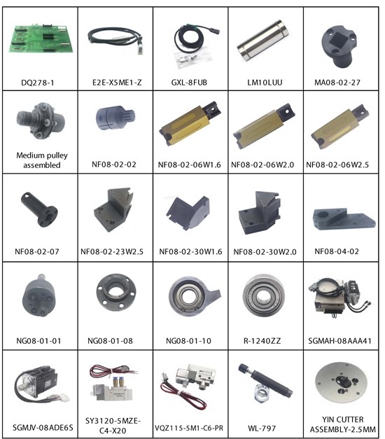 PN CH08-02-23W2.0 Auto Cutter Machine Parts Durable Black Tool Guide