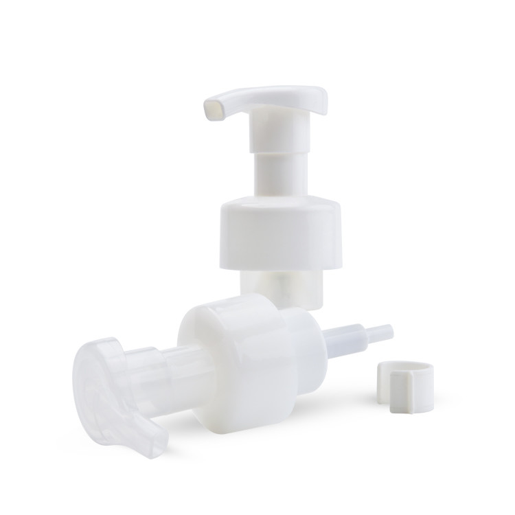 40mm/410 40mm 42mm Foaming Soap Pump Dispenser With Clip White Transparent