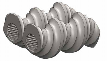 Nitriding Extruder Screw Elements , Extrusion Machine Parts For Toshiba