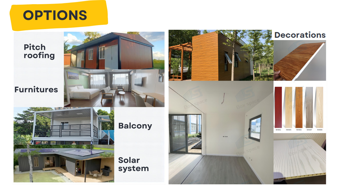 Boxspace Container House Capsule Villa For Outdoor Home Container House Container Office With Bathroom 20ft Container Office