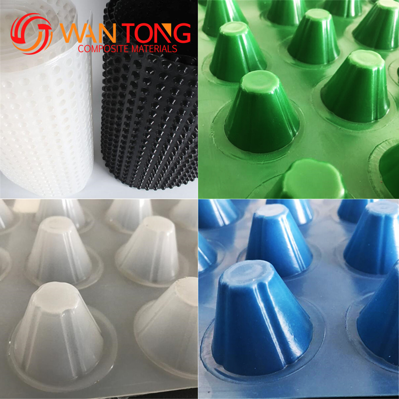 Hotel Drainage Board with Geotextile HDPE Dimple Composite CE/ISO/ISO14001 Certified