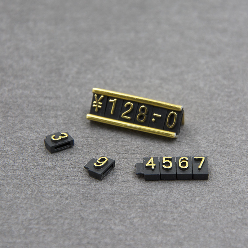 Jewelry Shop Golden Price Tag Holder , Durable Small Price Tags For Jewellery