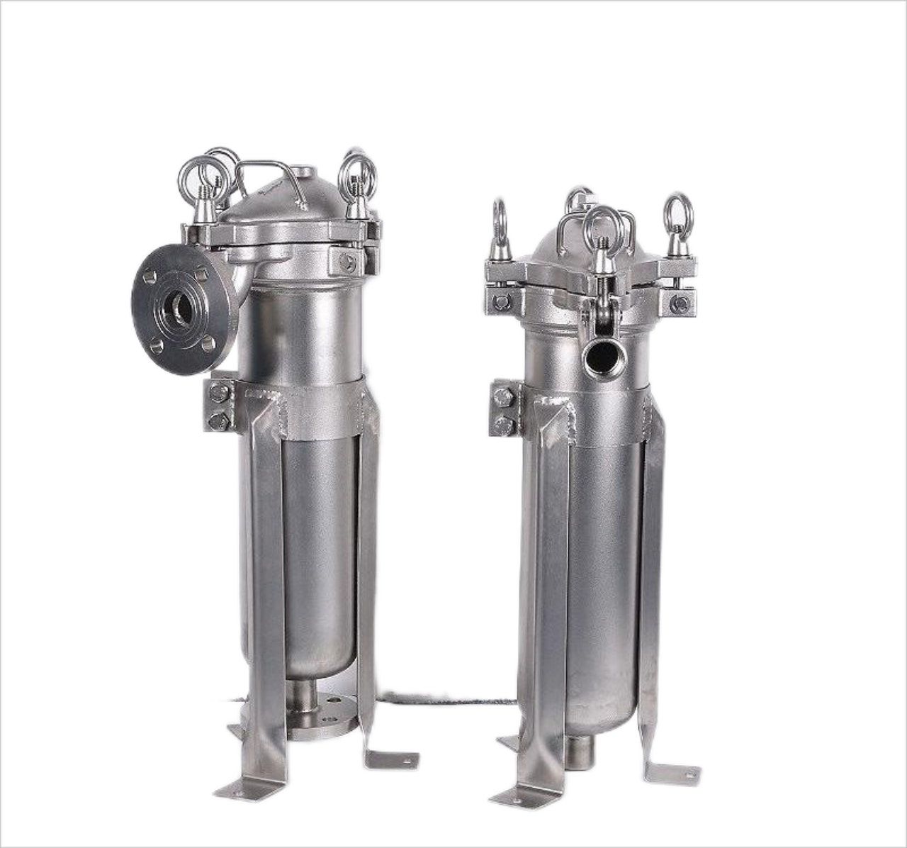 62KG Industrial-Grade 304 Stainless Steel Bag Filter Housing for Solid-Liquid Separation in Restaurant