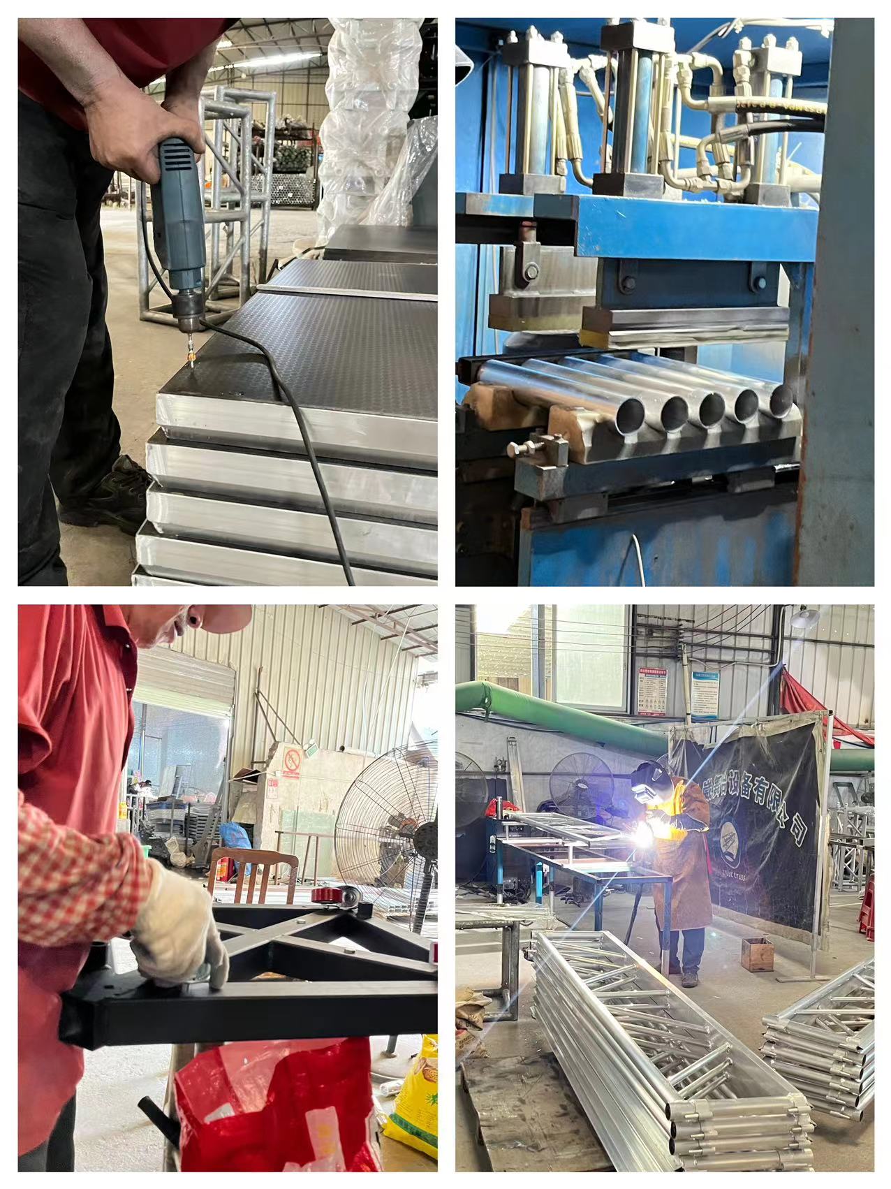 Mobile Lighting Truss Tower Aluminum Stage Crank Lift Tower With Crank Bracket