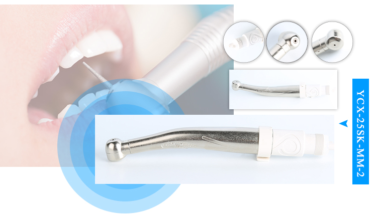 Portable Standard Dental Air Turbine Handpiece Low Noise Is Less Than 65 DB