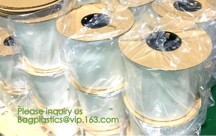 clear LLDPE easy tearing line pre-opened in roll bag,Factory custom LLDPE plastic autobag Preopened polybag on a Roll
