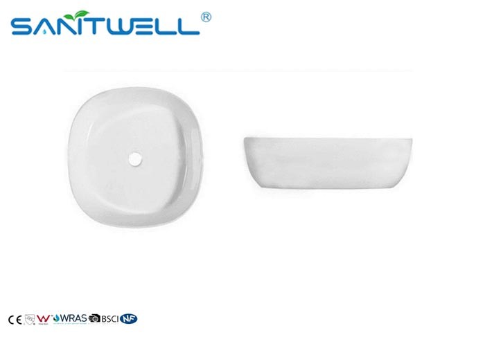 Colorful Ceramic Art Basin 440 * 440 * 135 Mm Mounting Hardware Included