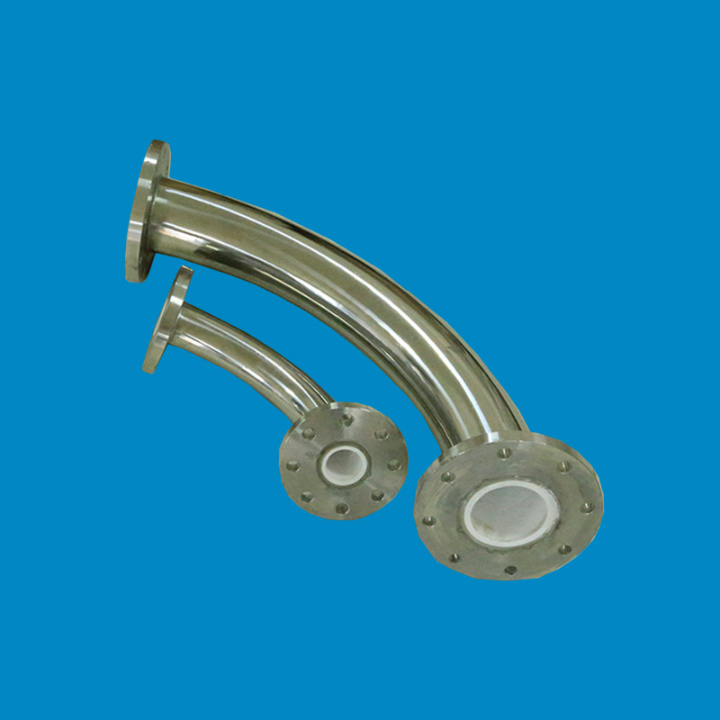 Lightweight Polyurethane Coated Alumina Ceramics Lined Pipe For Powder Conveying Wear Resistant Pipeline