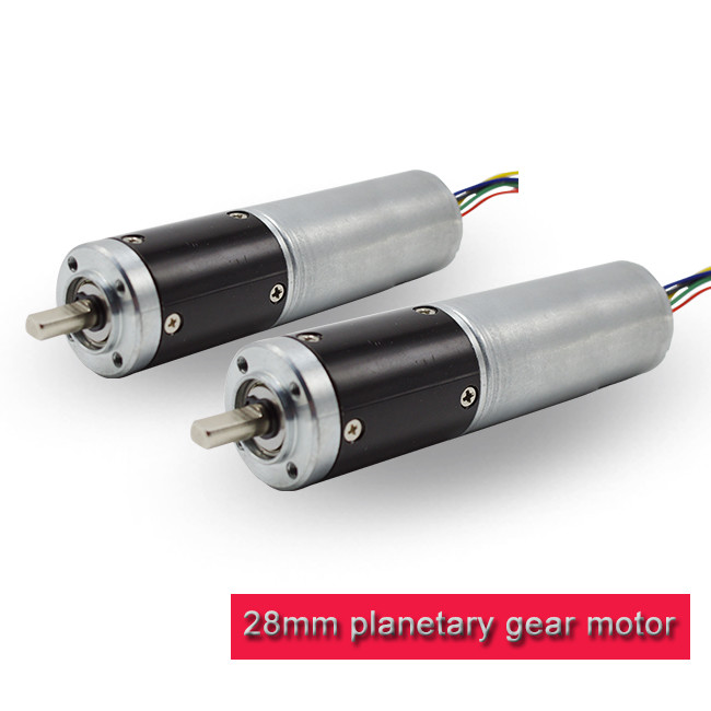 28PA2847 Mini Planetary Gearbox , DC Brushless Planetary Gear Motor 24v 12v