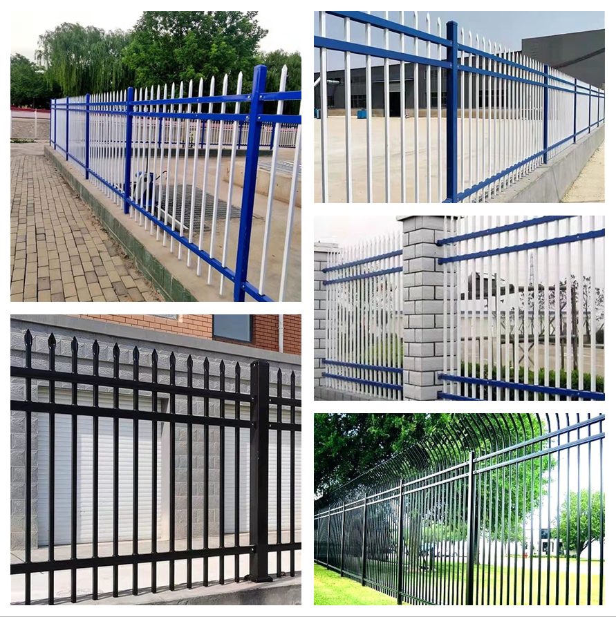 Rot Proof Heat Treated Metal Palisade Fencing Zinc Steel Fence