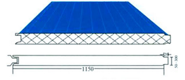 Continuous Sandwich Panel Roll Forming Machine For Roof Or Wall Plate Making