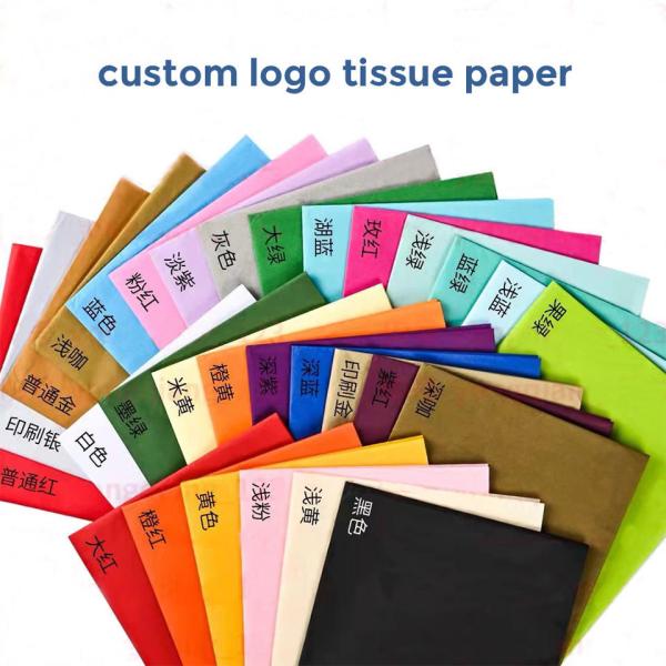 Eco Friendly Wholesale Packaging Custom Logo Printed Colored Flower Wrapping