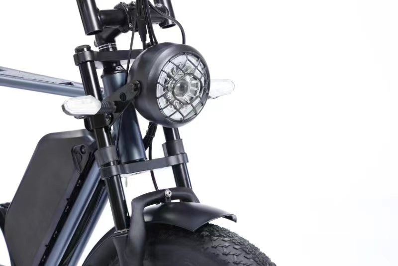 Dual 48V 15Ah Battery Electric Fat Tire Bike / Full Suspension Fat Tire Ebike For Adults