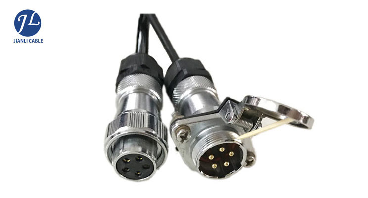 PVC Insulated 5 Pin Coiled Electrical Wire , Truck Rear View Camera System Cable