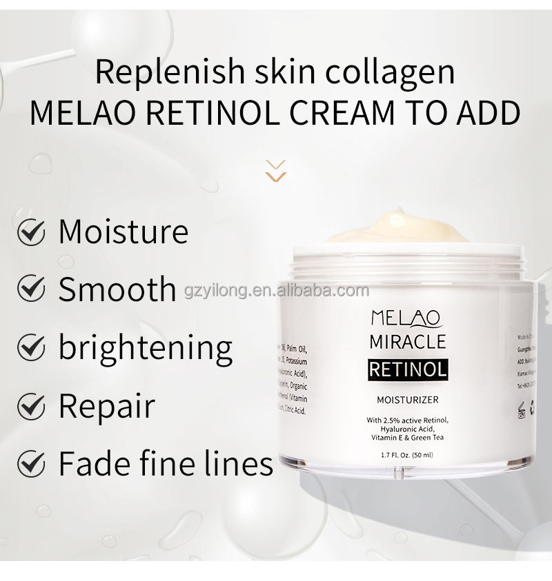 Private Label Anti Aging Face Cream Retinol Face Cream Collagen Hyaluronic Acid Face Moisturizer Skin Care Retinol Serum Lotion