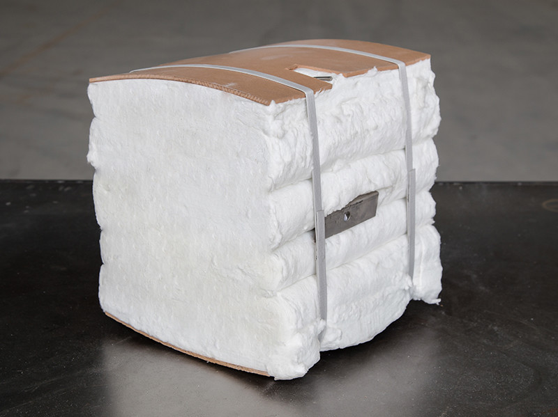 High temperature resistant ceramic fiber module, aluminum silicate fireproof folding block, industrial kiln refractory insulation cotton block, insulation cotton