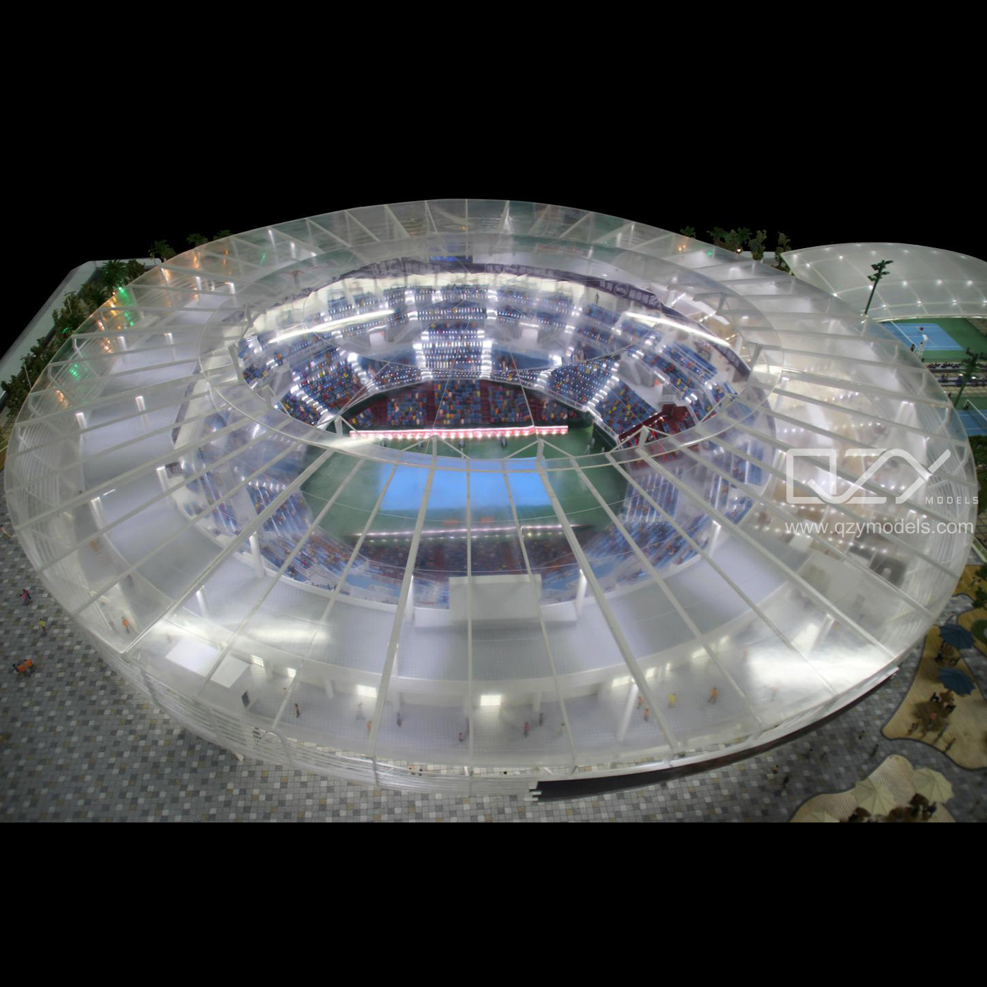 ODM Miniature Architectural Stadium Model Making 1/75 Tennis Center