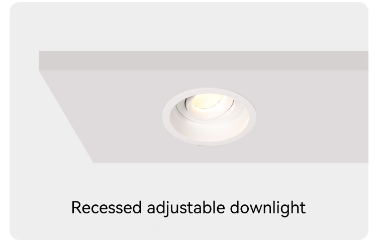 Tailored Anti-Glare GU10 Recessed Spotlight Frame For Modern Commercial Applications