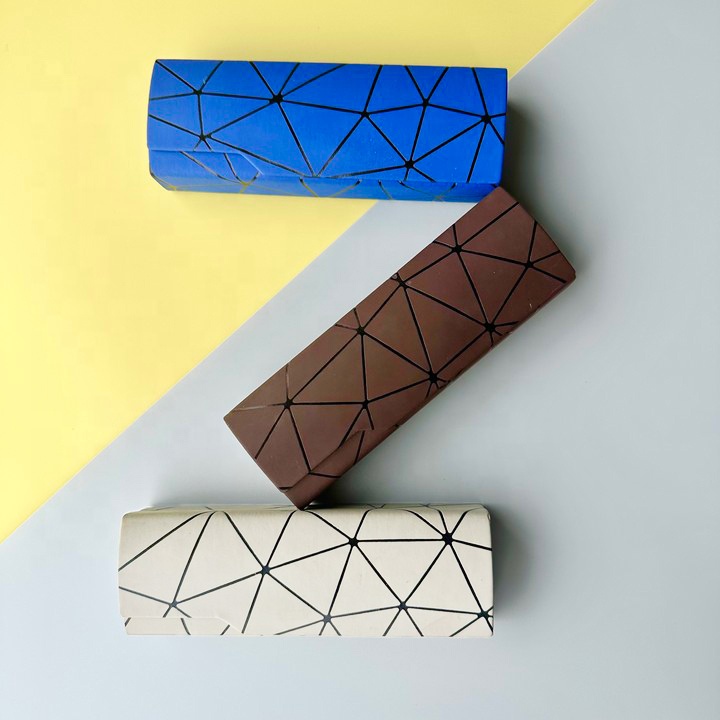 Sleek Foldable Eyeglass Case Triangle Sunglasses Case Fashionable