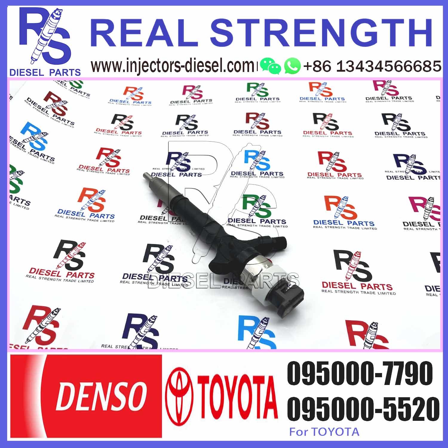 High Quality Den-so Common Rail Fuel Injector 0950007790 2367030310 For TOYOTA engine 23670-30310 095000-7790